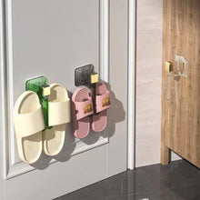 Load image into Gallery viewer, 1Pc Bathroom Slipper Rack Slipper Hook Draining Rack Wall Mounted Hanging Hanger Wall Storage Shoe Rack