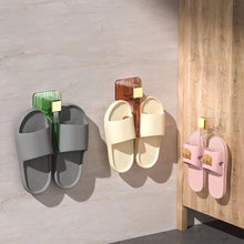 Load image into Gallery viewer, 1Pc Bathroom Slipper Rack Slipper Hook Draining Rack Wall Mounted Hanging Hanger Wall Storage Shoe Rack
