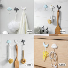 Load image into Gallery viewer, 3Pcs/Set Creative Cloud Series Wall Mounted Hooks Towel Hook Rustproof Hook Hanger Coat Rack Clothes Hook Bedroom Kitchen Bathroom Accessories