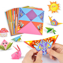 Load image into Gallery viewer, Baby Craft Toys Cartoon Animal Origami Paper Cutting Book Kids Paper Cut Puzzle Early Learning Educational Toys Gifts