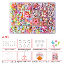 Load image into Gallery viewer, Girls DIY Bead Set Jewelry Making Kit for Kids Girl Pearl Beads Bracelets Rings Necklaces Creativity Kits Art Craft