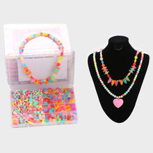 Load image into Gallery viewer, Girls DIY Bead Set Jewelry Making Kit for Kids Girl Pearl Beads Bracelets Rings Necklaces Creativity Kits Art Craft