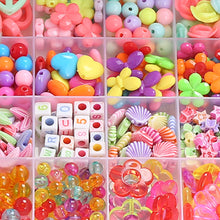 Load image into Gallery viewer, Girls DIY Bead Set Jewelry Making Kit for Kids Girl Pearl Beads Bracelets Rings Necklaces Creativity Kits Art Craft