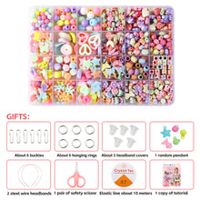 Load image into Gallery viewer, Girls DIY Bead Set Jewelry Making Kit for Kids Girl Pearl Beads Bracelets Rings Necklaces Creativity Kits Art Craft