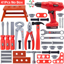 Load image into Gallery viewer, Children's Toolbox Set Simulation Repair Tools Electric Drill Screwdriver Tool Kit Pretend Play Toy Plastic Toy