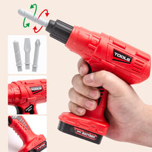 Load image into Gallery viewer, Children's Toolbox Set Simulation Repair Tools Electric Drill Screwdriver Tool Kit Pretend Play Toy Plastic Toy