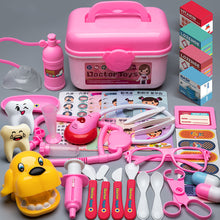 Load image into Gallery viewer, Boys and Girls Simulated Nurse Stethoscope Injection Home Medical Toolbox Kids Doctor Playset Pretend Play Role-playing Games