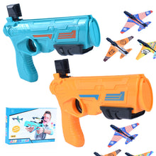 Load image into Gallery viewer, Airplane Launcher Toy Aircraft Gun Launcher Boys Toys Bubble Catapult Parent-child Games Children Outdoor Sports Toy