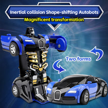 Load image into Gallery viewer, Boys Deformation Vehicle Toys Transform CarRobot Model Push and Go Car Vehicle Toy Race Inertia Car Toy Christmas Gift