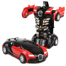 Load image into Gallery viewer, Boys Deformation Vehicle Toys Transform CarRobot Model Push and Go Car Vehicle Toy Race Inertia Car Toy Christmas Gift