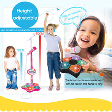 Load image into Gallery viewer, Kids Microphone with Stand Karaoke Song Music Toys Musical Educational Instrument Toy Christmas Gift for Children Girl Boy