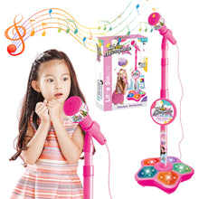 Load image into Gallery viewer, Kids Microphone with Stand Karaoke Song Music Toys Musical Educational Instrument Toy Christmas Gift for Children Girl Boy