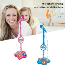 Load image into Gallery viewer, Kids Microphone with Stand Karaoke Song Music Toys Musical Educational Instrument Toy Christmas Gift for Children Girl Boy