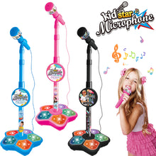 Load image into Gallery viewer, Kids Microphone with Stand Karaoke Song Music Toys Musical Educational Instrument Toy Christmas Gift for Children Girl Boy