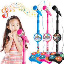 Load image into Gallery viewer, Kids Microphone with Stand Karaoke Song Music Toys Musical Educational Instrument Toy Christmas Gift for Children Girl Boy