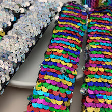 Load image into Gallery viewer, Shiny Glitter Slap Bracelet Two Color Change Wrist Strap Kid Friendship Couples Bracelets New Year Party Decoration