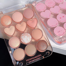 Load image into Gallery viewer, 12 Colors Eyeshadow Palette Matte Pearlescent Portable Daily Eyeshadow Palette Long-lasting Makeup Beauty Cosmetics