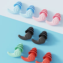 Load image into Gallery viewer, Silicone Anti-Noise Earplugs Soft Reusable Washable Soundproof Sleeping Earplugs Outdoor Travel Noise Reduction Earplugs