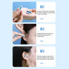 Load image into Gallery viewer, Soft Comfortable PU Sponge Anti-Noise Earplugs Reusable Washable Noise Reduction Earplugs Durable Sleeping Earplugs