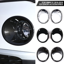 Load image into Gallery viewer, 2Pcs Car Front Fog Light Frame Lamp Ring Cover Trim for BMW X1 2016-2019 Exterior Accessories