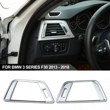 Load image into Gallery viewer, 2Pcs Car Carbon Fiber Style Side Air Conditioning Vent Cover Trim Frame Stickers For BMW 3 Series F30 2013 - 2018