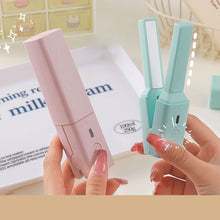 Load image into Gallery viewer, Portable Mini Cute USB Straight Hair Stick Hair Straightener Dormitory Small Power Splint Fluffy Bangs Straight Hair Curling