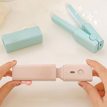 Load image into Gallery viewer, Portable Mini Cute USB Straight Hair Stick Hair Straightener Dormitory Small Power Splint Fluffy Bangs Straight Hair Curling