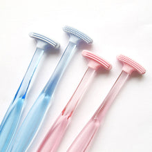 Load image into Gallery viewer, Silicone PP Tongue Brush Soft Tongue Scraper Double Sided Tongue Cleaner Brush Oral Cleaning Breath Dental Health Care Tool