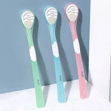 Load image into Gallery viewer, Double Sided Tongue Scraper Tongue Cleaner Brush Soft Silicone Tongue Cleaning Tool Tongue Scraper Oral Health Care Tool