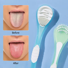 Load image into Gallery viewer, Double Sided Tongue Scraper Tongue Cleaner Brush Soft Silicone Tongue Cleaning Tool Tongue Scraper Oral Health Care Tool