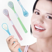 Load image into Gallery viewer, Double Sided Tongue Scraper Tongue Cleaner Brush Soft Silicone Tongue Cleaning Tool Tongue Scraper Oral Health Care Tool
