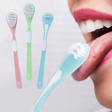 Load image into Gallery viewer, Double Sided Tongue Scraper Tongue Cleaner Brush Soft Silicone Tongue Cleaning Tool Tongue Scraper Oral Health Care Tool