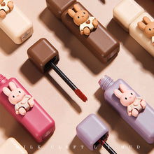 Load image into Gallery viewer, Cute Cartoon Red Matte Velvet Lip Gloss Liquid Lipstick Lasting Elegant Mud Lip Mousse Non-stick Cup Lip Tint Clay Makeup