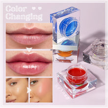 Load image into Gallery viewer, Dual-use Long-lasting Shining Magic Lip Cheek Glassy Balm Natural Blusher Lipstick Color Change Pink Soft Lip Gloss Blush Makeup