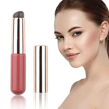 Load image into Gallery viewer, Silicone Angled Portable Silicone Round Head Lip Brush Concealer Lipstick Brush with Cover Creative Makeup Brush Makeup Tool