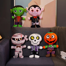 Load image into Gallery viewer, 30cm Halloween Plush Toys Horrible Pumpkin Vampire Mummy Dolls Stuffed Soft Toy for Kids Home Decoration Plush Doll