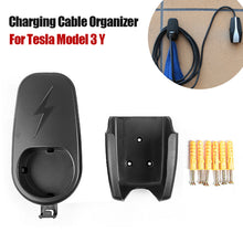 Load image into Gallery viewer, Car Wall Mount Charging Cable Organizer Connector Bracket Charger Holder with Chassis Bracket Charger For Tesla Model 3 Y