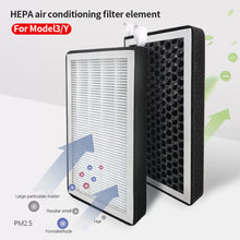 Load image into Gallery viewer, 2Pcs HEPA Activated Carbon Car Air Filter Air Conditioner Filter Element Replacement For Tesla Model 3 Model Y 2023
