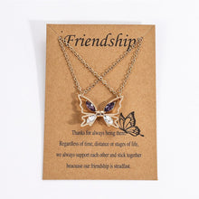 Load image into Gallery viewer, Magnetic Butterfly Pendant Necklace Bracelet Fashionable Niche Patchwork Pendant Necklace Collarbone Chain Jewelry