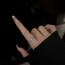 Load image into Gallery viewer, Blue Planet Ring Opening Adjustable Micro Inlaid Zircon Alloy Ring Fashionable Versatile Women Jewelry