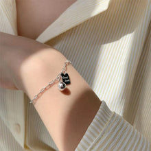 Load image into Gallery viewer, Lucky Little Square Pendant Necklace Bracelet Temperamental Niche Alloy Collarbone Chain Bracelet Women Jewelry