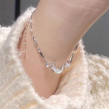 Load image into Gallery viewer, Niche Exquisite Moon Bracelet Versatile Simple Shiny Silvery Alloy Bracelet Women Hand Jewelry Accessory