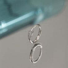 Load image into Gallery viewer, Simple Frosted Twisted Ring Opening Adjustable Irregular Alloy Shiny Ring Fashionable Niche Women Jewelry