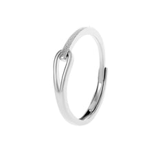 Load image into Gallery viewer, Simple Frosted Twisted Ring Opening Adjustable Irregular Alloy Shiny Ring Fashionable Niche Women Jewelry