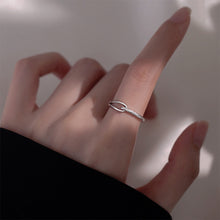Load image into Gallery viewer, Simple Frosted Twisted Ring Opening Adjustable Irregular Alloy Shiny Ring Fashionable Niche Women Jewelry