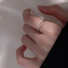 Load image into Gallery viewer, Simple Frosted Twisted Ring Opening Adjustable Irregular Alloy Shiny Ring Fashionable Niche Women Jewelry