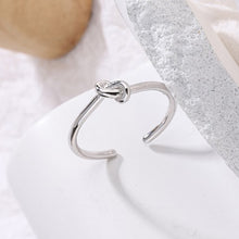 Load image into Gallery viewer, Simple Fashionable Twist Ring Opening Adjustable Silver Gold Alloy Ring Niche Women Jewelry Accessory