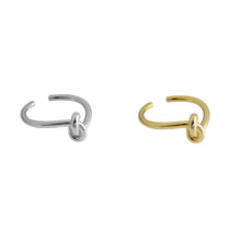 Load image into Gallery viewer, Simple Fashionable Twist Ring Opening Adjustable Silver Gold Alloy Ring Niche Women Jewelry Accessory