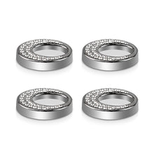 Load image into Gallery viewer, 4Pcs Crystal Car Door Bolt Lock Pin Switch Button Ring Lift Bolt Sticker For Mercedes Benz E C GLC Class Accessories