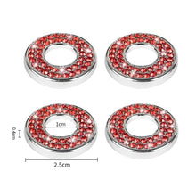 Load image into Gallery viewer, 4Pcs Crystal Car Door Bolt Lock Pin Switch Button Ring Lift Bolt Sticker For Mercedes Benz E C GLC Class Accessories